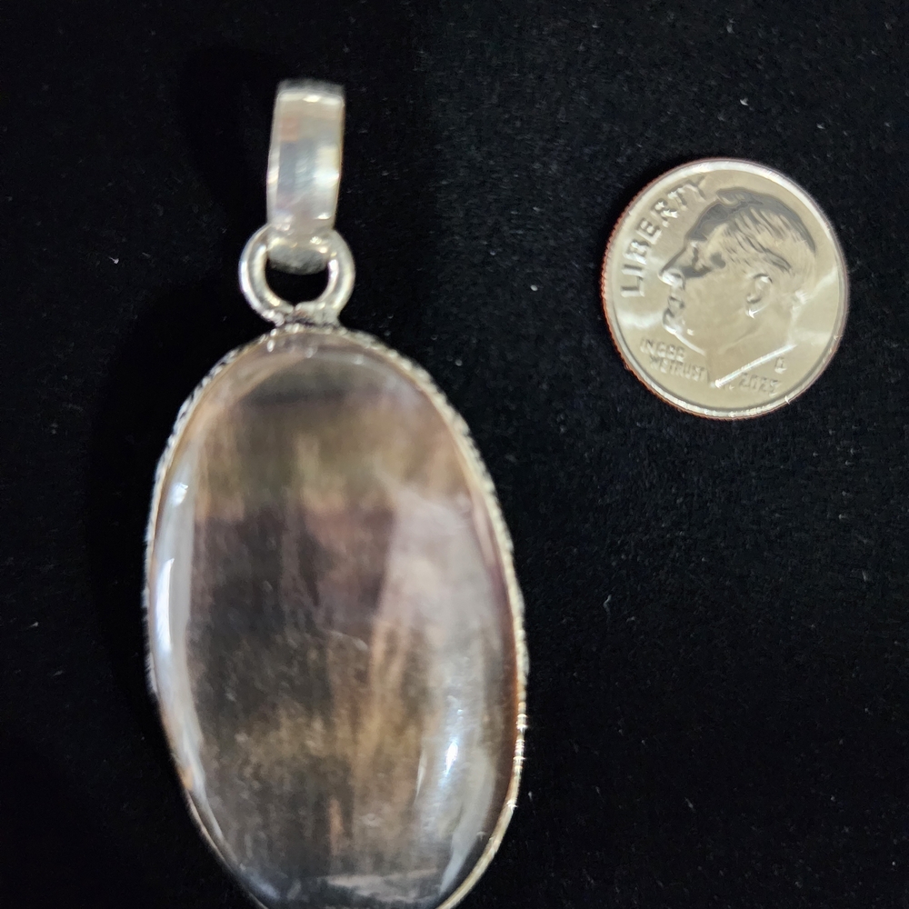 Fluotite Pendant with Translucent Stone